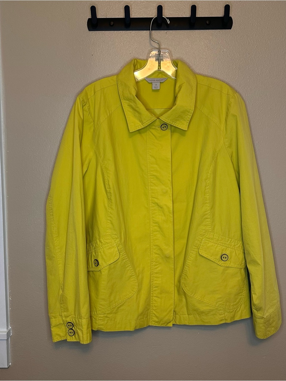 Laura Ashley Lime Green Utility Jacket